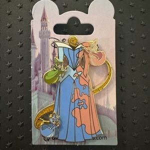 Good Fairies, Aurora's Dress transformation Sleeping Beauty Disneyland Paris Pin